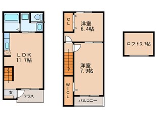 Twins Court B棟の物件間取画像